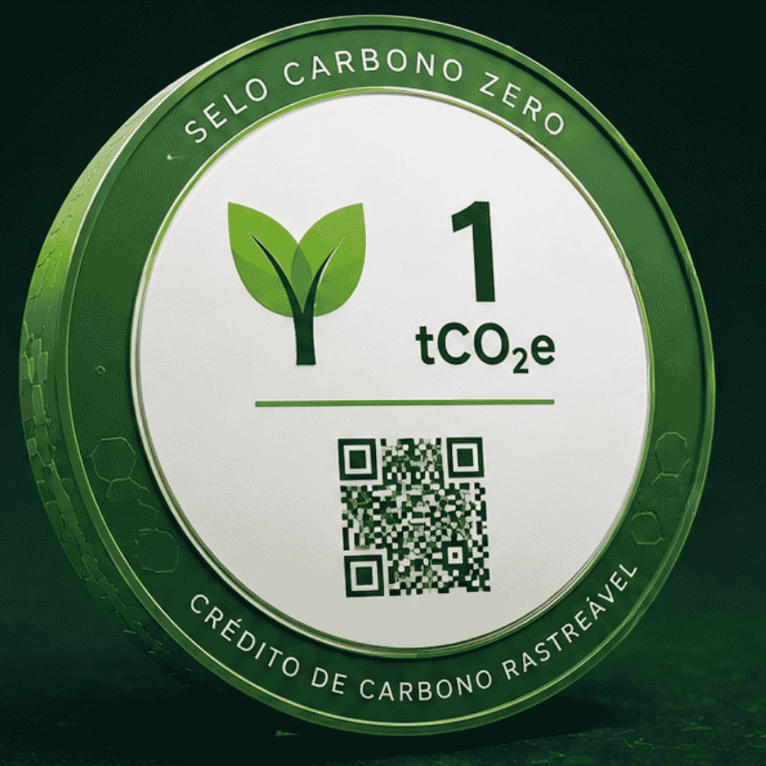 Representação visual de um Crédito SCZ equivalente a 1 tCO2e